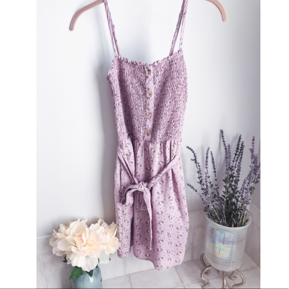 NWOT Hollister Lavender Floral Dress 🌸